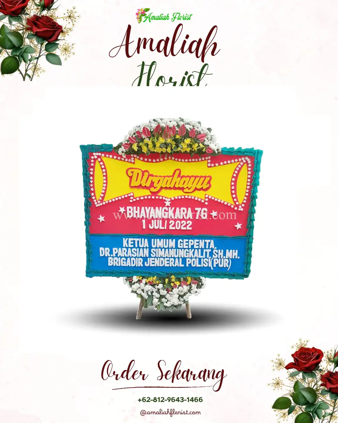 Papan Bunga HUT Ulang Tahun Bulupitu